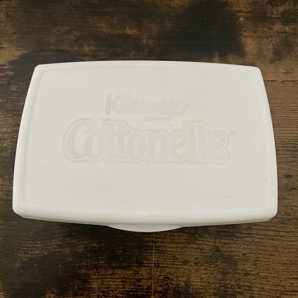 Cottonelle Kleenex Dispenser Refillable Plastic White Bathroom Holder